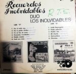 Disco de Vinilo Dúo Los Inolvidables - Recuerdos Inolvidables Vinyl Record