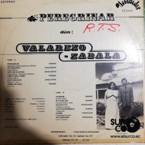 Disco de Vinilo Dúo Valarezo Zabála - Peregrinar Vinyl Record