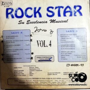 Disco de Vinilo Grupo Rock Star - Su Excelencia Musical Vol 4 Vinyl Record