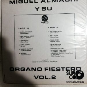 Disco de Vinilo Miguel Almachi - Y Su Órgano Fiestero Vol 2 Vinyl Record