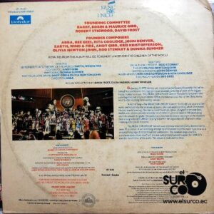 Disco de Vinilo Varios - The Music For Unicef Concert A Gift Song Vinyl Record