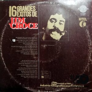 Disco de Vinilo Jim Croce - 16 Grandes Éxitos (Promocional) Vinyl Record