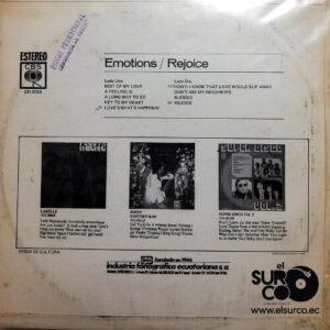 Disco de Vinilo Rejoice - Emotions Vinyl Record