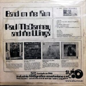 Disco de Vinilo Paul Mccartney And Wings - Band On The Run Vinyl Record