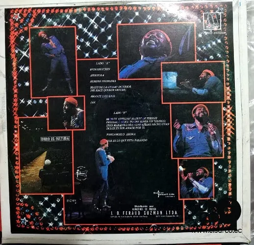 Disco de Vinilo Marvin Gaye - Marvin Gaye Live Vinyl Record