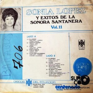 Disco de Vinilo Sonia López - Y Los Éxitos De La Sonora Santanera Vinyl Record