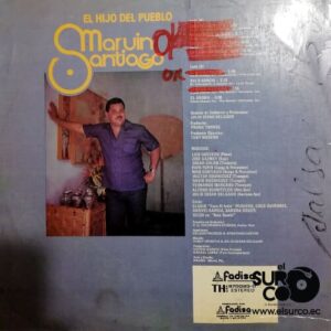 Disco de Vinilo Marvin Santiago - El Hijo Del Pueblo Vinyl Record