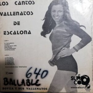Disco de Vinilo Bovea Y Sus Vallenatos - Los Cantos Vallenatos De Escalona Vinyl Record