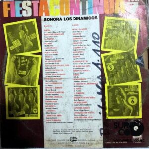 Disco de Vinilo Sonora Los Dinámicos - Fiesta Continua Vol 7 Vinyl Record