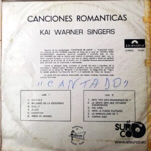 Disco de Vinilo Kai Warner Singers - Canciones Románticas Vinyl Record