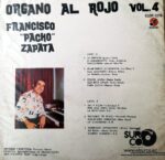 Disco de Vinilo Francisco Pacho Zapata - Órgano Al Rojo Vol 4 Vinyl Record