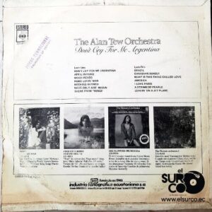Disco de Vinilo The Alan Tew Orchestra - Don’t Cry For Me Argentina Vinyl Record