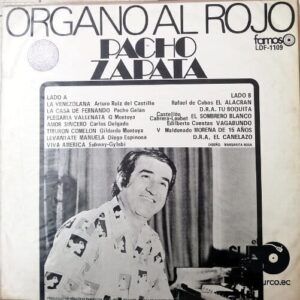 Disco de Vinilo Francisco Pacho Zapata - Viva Zapata Órgano Al Rojo Vinyl Record