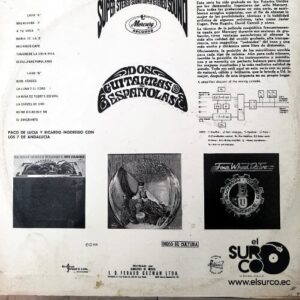 Disco de Vinilo Paco De Lucía - Dos Guitarras Españolas Vinyl Record