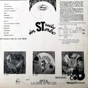 Disco de Vinilo Pete Rugolo And All That Brass - In Study Stereo Vinyl Record