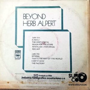 Disco de Vinilo Herb Alpert - Beyond Vinyl Record