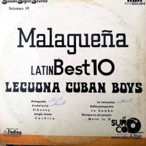 Disco de Vinilo Lecuona Cuban Boys - Malagueña Latin Best Vinyl Record