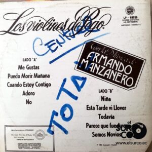 Disco de Vinilo Los Violines De Pego - Interpretan A Manzanero Vinyl Record