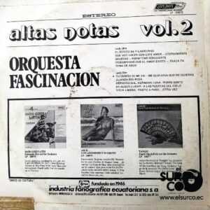 Disco de Vinilo Orquesta Fascinación - Altas Notas Vol 2 Vinyl Record