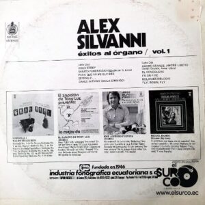 Disco de Vinilo Alex Silvanni - Éxitos Al Órgano Vol 1 Vinyl Record