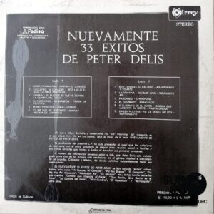 Disco de Vinilo Peter Delis - Nuevamente Los 33 Exitos De Vinyl Record