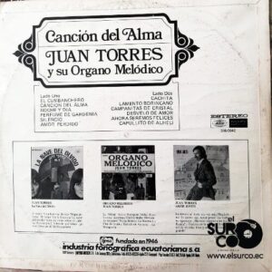 Disco de Vinilo Juan Torres - Canción Del Alma Vinyl Record