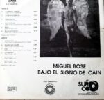 Disco de Vinilo Miguel Bosé - Bajo El Signo De Caín Vinyl Record