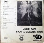 Disco de Vinilo Miguel Bosé - Bajo El Signo De Caín Vinyl Record