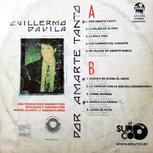 Disco de Vinilo Guillermo Dávila - Por Amarte Tanto Vinyl Record