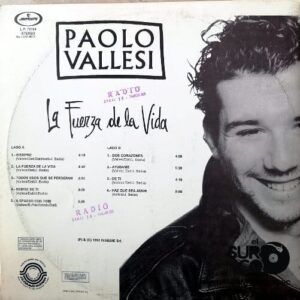 Disco de Vinilo Paolo Vallesi - La Fuerza De La Vida Vinyl Record