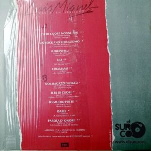 Disco de Vinilo Luis Miguel - Canta En Italiano Vinyl Record