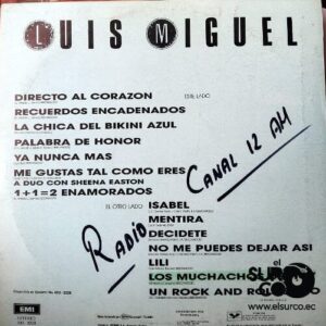 Disco de Vinilo Luis Miguel - Decídete (Promocional) Vinyl Record