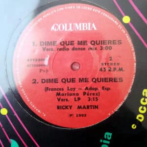 Ricky Martin - Dime Que Me Quieres Vinilo