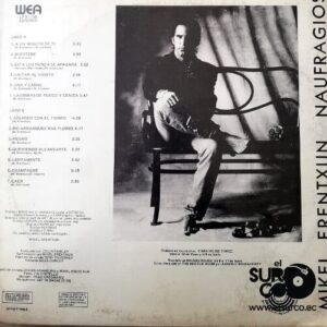 Disco de Vinilo Mikel Erentxun - Naufragios Vinyl Record