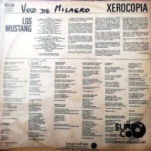 Disco de Vinilo Los Mustang - Xerocopia Vinyl Record