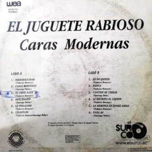 Disco de Vinilo Juguete Rabioso - Caras Modernas Vinyl Record
