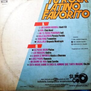 Disco de Vinilo Varios - Tu Rock Latino Favorito (Promocional) Vinyl Record