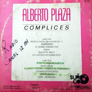 Disco de Vinilo Alberto Plaza - Cómplices (Promocional) Vinyl Record