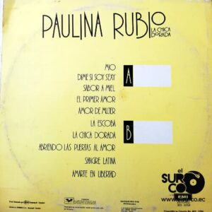 Disco de Vinilo Paulina Rubio - La Chica Dorada Vinyl Record