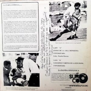 Disco de Vinilo LDU - LDU 1990 Campeón Ecuatoriano Vinyl Record