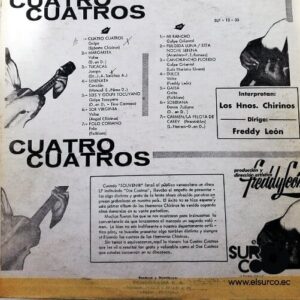 Disco de Vinilo Hermanos Chirinos - Cuatro Cuatros Vinyl Record