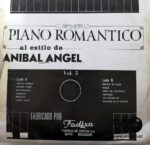 Disco de Vinilo Anibal Angel - Piano Romantico (Vol. 5) Vinyl Record