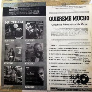 Disco de Vinilo Orquesta Romanticos De Cuba - Quiereme Mucho Vinyl Record