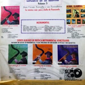 Disco de Vinilo Juan Vicente Torrealba Y Sus Torrealberos - Concierto En La Llanura- Vol. 5 Vinyl Record