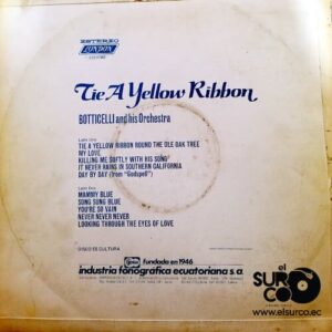 Disco de Vinilo Botticelli And His Orchestra - Tie A Yeloww Ribbon Vinyl Record