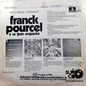 Disco de Vinilo Franck Pourcel Y Su Gran Orquesta - Amor, Danza Y Primavera Vinyl Record