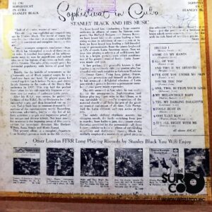 Disco de Vinilo Stanley Black And His Music - Sophisticat In Cuba Vinyl Record