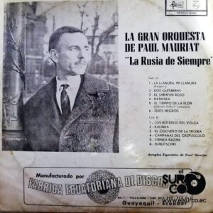 Disco de Vinilo La Gran Orquesta De Paul Mauriat - La Rusia De Siempre Vinyl Record