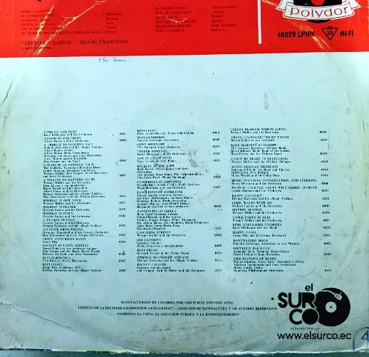 Disco de Vinilo Caterine Valente-Silvio Francesco Y Sus Guitarras - Ole Caterina Vinyl Record