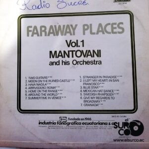 Disco de Vinilo Mantovani And His Orchestra - Faraway Places- Vol. 1 Vinyl Record